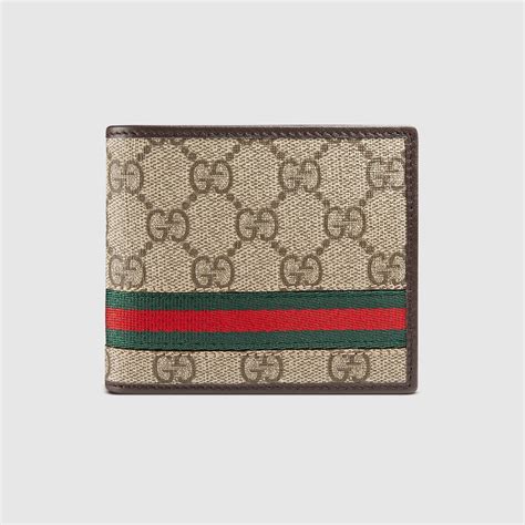 gucci supreme wallet mens